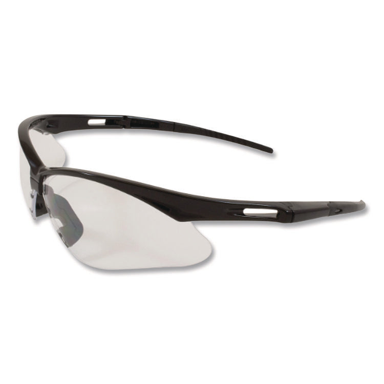 Anser Optical Safety Glasses, Anti-Fog, Scratch-Resistant, Clear Lens, Black Frame