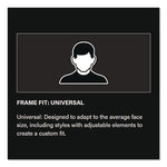 Anser Optical Safety Glasses, Anti-Fog, Scratch-Resistant, Clear Lens, Black Frame