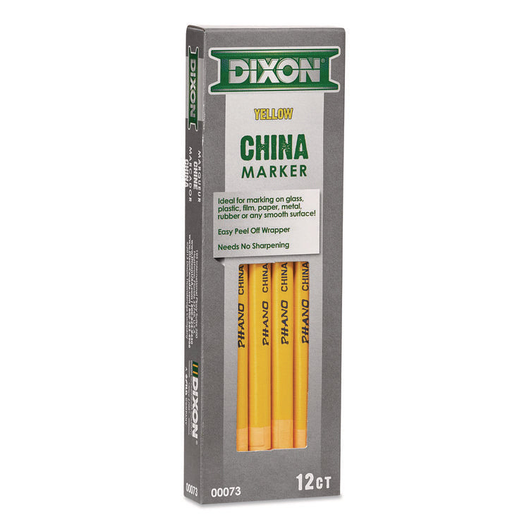 China Marker, Yellow, 12/Pack
