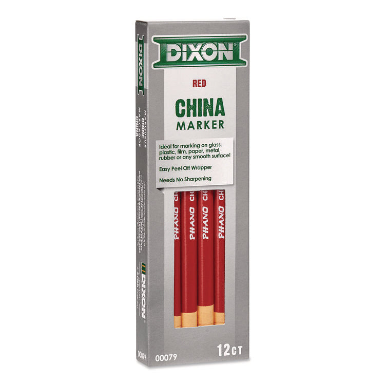 China Marker, Red, 12/Pack