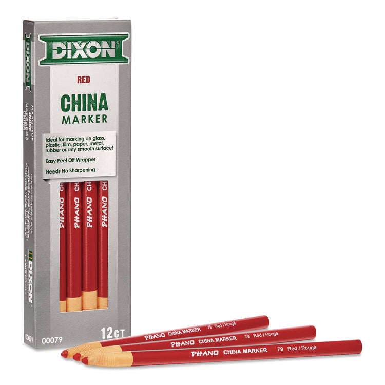 China Marker, Red, 12/Pack
