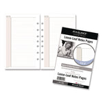 Lined Notes Pages for Planners/Organizers, 8.5 x 5.5, White Sheets, Undated, 30 Sheets