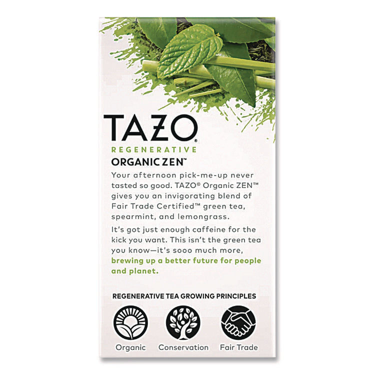 Tea Bags, Organic Zen, 16/Box