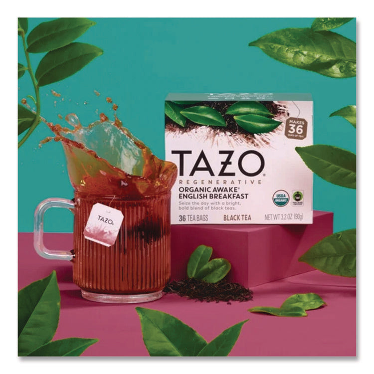 Tea Bags, Organic Awake English Breakfast, 16/Box