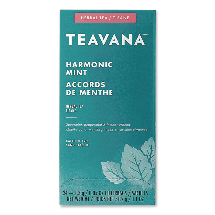 Teavana Tea Bags, Harmonic Mint Decaf, 0.05 oz, 24/Box