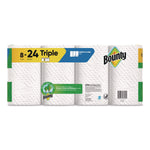 Select-a-Size Kitchen Roll Paper Towels, 2-Ply, White, 6 x 11, 123 Sheets/Roll, 8 Triple Rolls/Carton