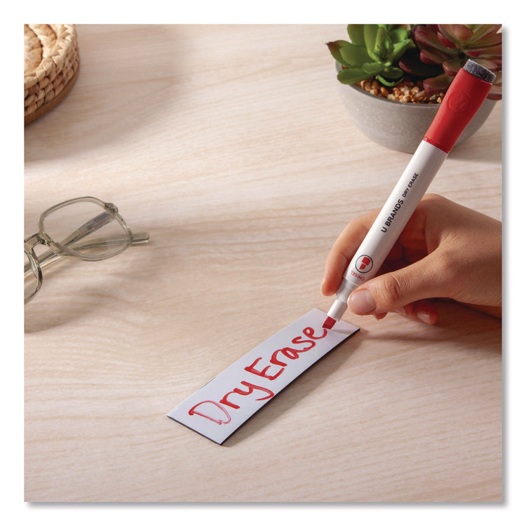 Dry Erase Magnetic Tape Roll, 2" x 50 ft, White