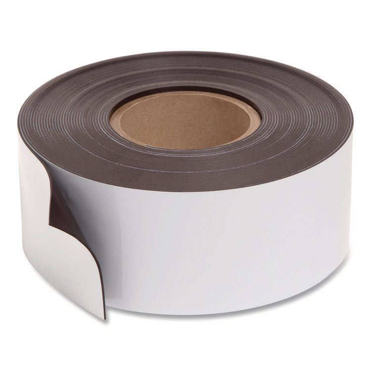 Dry Erase Magnetic Tape Roll, 3" x 50 ft, White