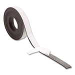 Magnetic Adhesive Tape Roll, 0.5" x 7 ft, Black