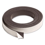 Magnetic Adhesive Tape Roll, 0.5" x 7 ft, Black