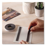 Magnetic Adhesive Tape Roll, 0.5" x 7 ft, Black