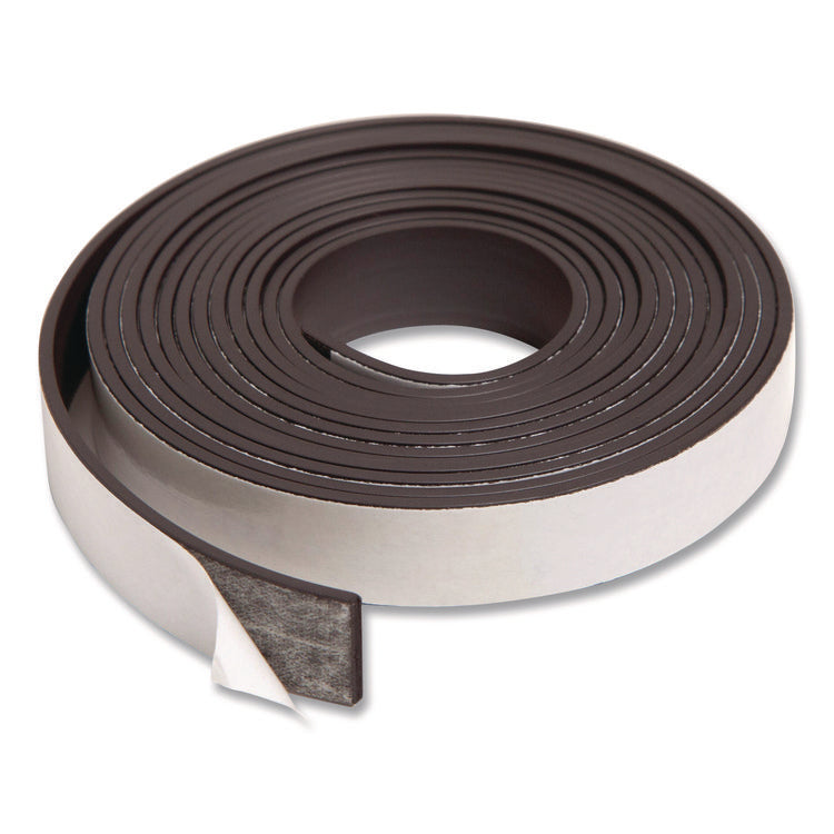 Magnetic Adhesive Tape Roll, 0.5" x 7 ft, Black
