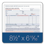 Bill of Lading - Short Form for Up to Ten Articles, Three-Part Carbonless, 8.5 x 6.94, 50 Forms Total