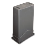 TrimLine Rectangle Waste Container, 23 gal, Plastic, Gray, 4/Carton
