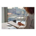 S-Gel High-Performance Gel Pen, Retractable, Medium 0.7 mm, Black Ink, Black Barrel, 8/Pack