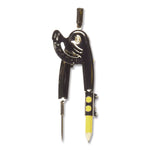 Ball Bearing Compass, 13" Diameter, Metal, Metallic Color