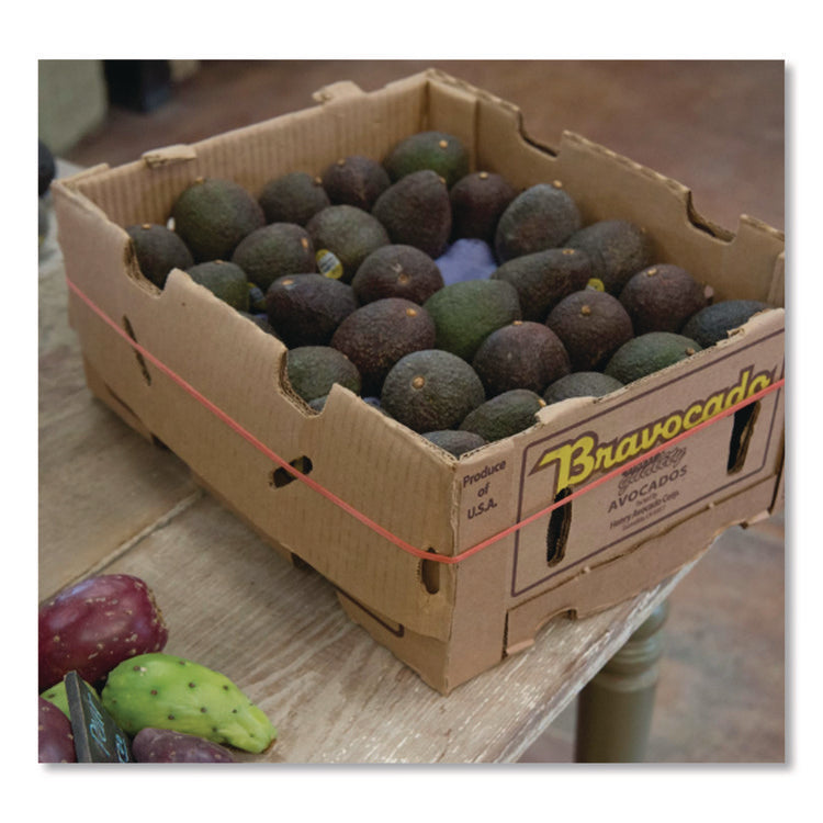 Red Packer Bands, Size 22, 5" x 0.06", 1 lb Box