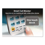 Connect to Cell DL72310 Cordless Telephone, Base and 2 Additional Handsets, White/Silver