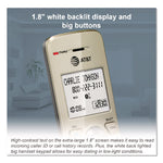 Connect to Cell DL72310 Cordless Telephone, Base and 2 Additional Handsets, White/Silver