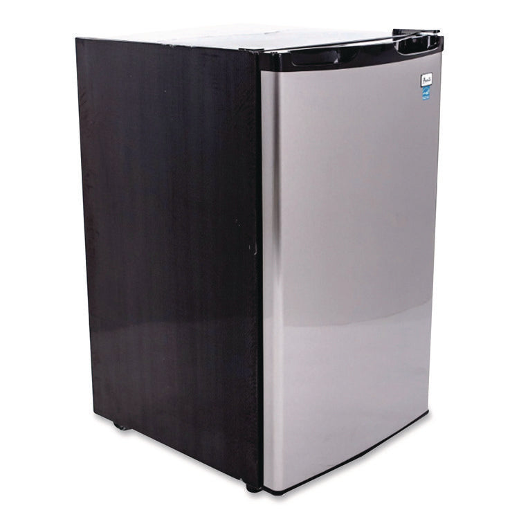 4.4 Cu.ft. Auto-Defrost Refrigerator, 19.25 X 22 X 33, Black With Stainless Steel Door