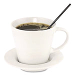 Wrapped Polypropylene Stirrers, 7.75", Black, 500/Box