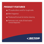 Kling Toilet Bowl Cleaner, Mint-Wintergreen Scent, 32 Oz Bottle, 12/carton