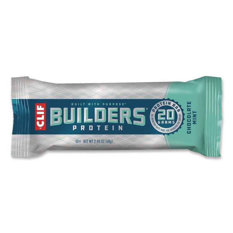 Builders Protein Bar, Chocolate Mint/Chocolate Peanut Butter, 2.4 oz Bar, 18 Bars/Box