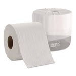 Pacific Blue Basic Embossed Bathroom Tissue, Septic Safe, 1-Ply, White, 550/roll, 80 Rolls/carton