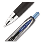 Signo 207 Gel Pen, Retractable, Medium 0.7 Mm, Blue Ink, Smoke/black/blue Barrel, Dozen