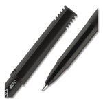 ONYX Rollerball Pen, Stick, Extra-Fine 0.5 mm, Black Ink, Black Barrel, Dozen