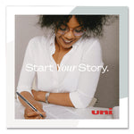 VISION Rollerball Pen, Stick, Fine 0.7 mm, Black Ink, Silver/Black/Clear Barrel, Dozen