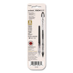 Refill For Vision Elite Roller Ball Pens, Bold Conical Tip, Black Ink, 2/pack