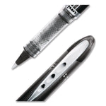 VISION ELITE Hybrid Gel Pen, Stick, Extra-Fine 0.5 mm, Black Ink, Black/Clear Barrel