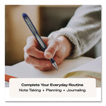 Jetstream Hybrid Gel Pen, Retractable, Bold 1 mm, Black Ink, Black/Silver Barrel