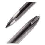 Air Porous Gel Pen, Stick, Medium 0.7 Mm, Black Ink, Black Barrel, 3/pack