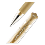 Signo Impact Gel Pen, Stick, Bold 1 mm, Assorted Metallic Ink and Barrel Colors, 3/Pack