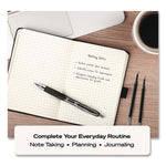 Signo 207 Gel Pen, Retractable, Medium 0.7 mm, Black Ink, Clear/Black Barrel, 5/Pack