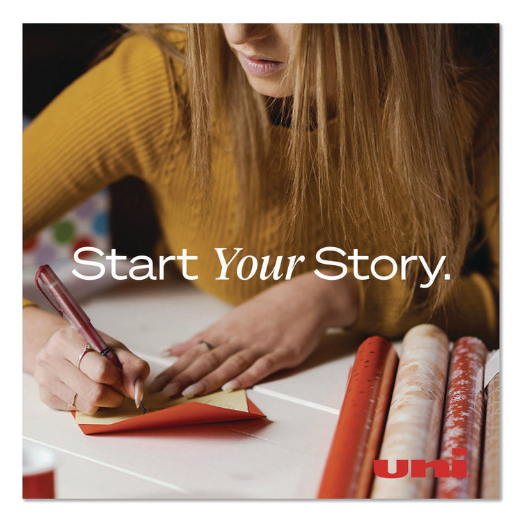 Signo Impact Gel Pen, Stick, Bold 1 mm, Assorted Metallic Ink and Barrel Colors, 3/Pack