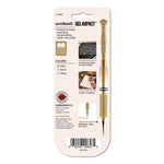 Signo Impact Gel Pen, Stick, Bold 1 mm, Assorted Metallic Ink and Barrel Colors, 3/Pack