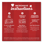 Gourmet Microwave Popcorn, Butter, 3.29 Oz Bag, 36/carton