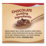 Pudding Cups, Chocolate, 3.5 Oz Cup, 48/carton