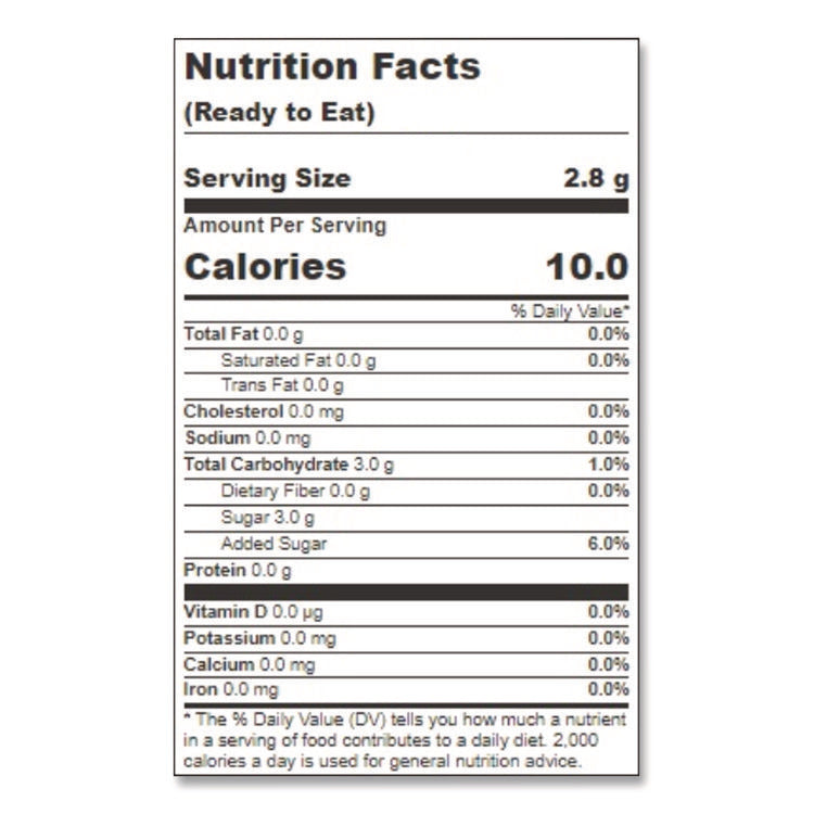 Pure Sugar, 0.1 oz Packet, 100/Box