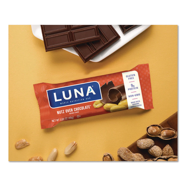 Whole Nutrition Bar, Nutz Over Chocolate, 1.69 Oz Bar, 15 Bars/box