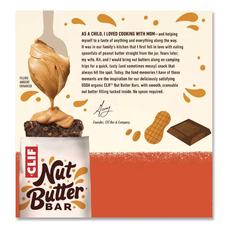 Nut Butter Filled Energy Bar, Chocolate Peanut Butter, 1.76 Oz Bar, 12 Bars/box