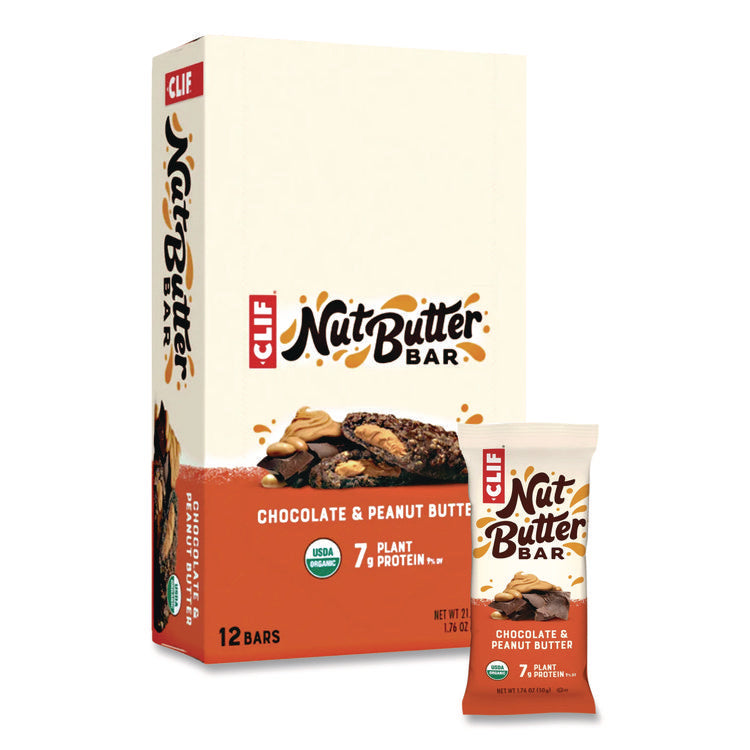 Nut Butter Filled Energy Bar, Chocolate Peanut Butter, 1.76 Oz Bar, 12 Bars/box
