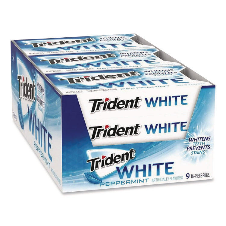 Sugar-Free Gum, Peppermint, 12 Sticks/pack, 9 Packs/box