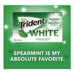 Sugar-Free Gum, White Spearmint, 16 Sticks/pack, 9 Packs/box