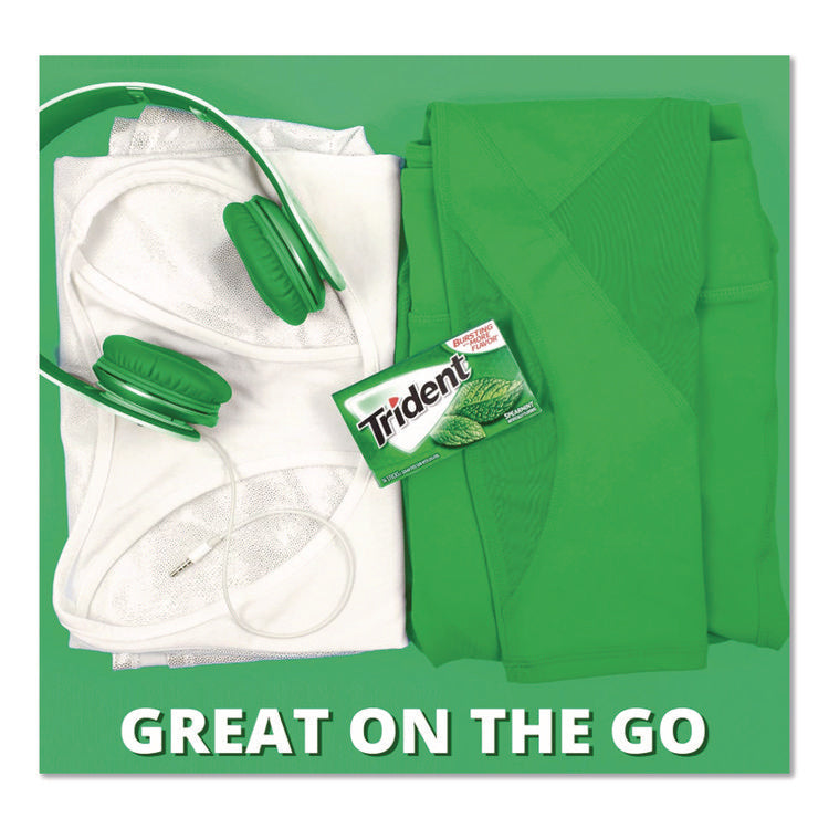 Sugar-Free Gum, Spearmint, 14 Sticks/pack, 12 Packs/box