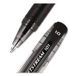 Jetstream 101 Hybrid Gel Pen, Stick, Bold 1 mm, Black Ink, Black Barrel, Dozen