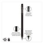 Jetstream 101 Hybrid Gel Pen, Stick, Bold 1 mm, Black Ink, Black Barrel, Dozen